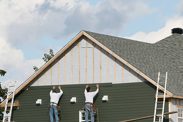 Professional Siding technician working in Trafford, PA